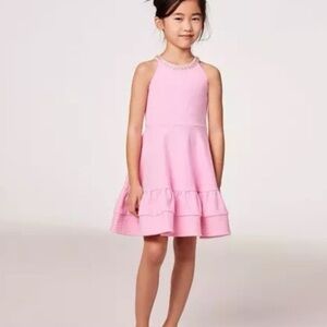 Janie and Jack Light Pink Ruffle Dress
